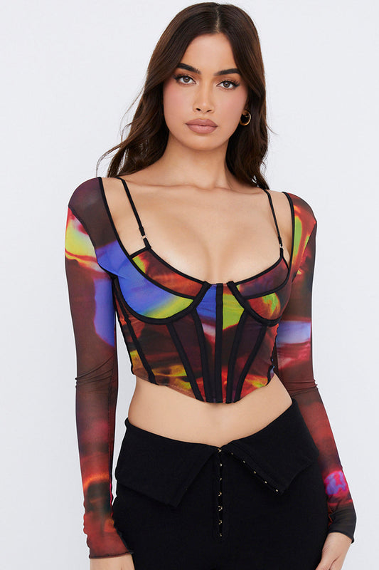 Helisanne - Artistiek Mesh Corsettop