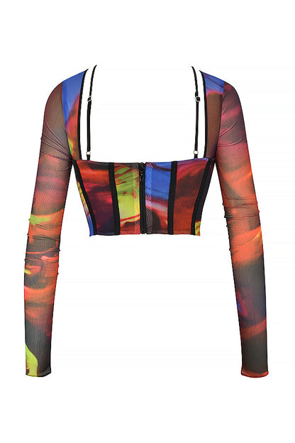 Helisanne - Artistiek Mesh Corsettop