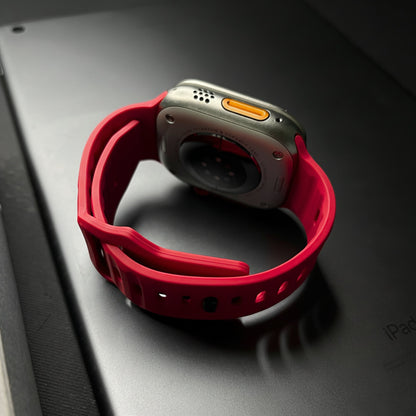 Siliconen Apple Watch Bandje Extra Breed met Pin-and-Tuck Sluiting