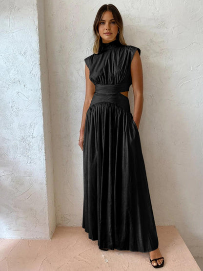 Livia - Stijlvolle Maxi Jurk met Uitgesneden Taille voor Dames