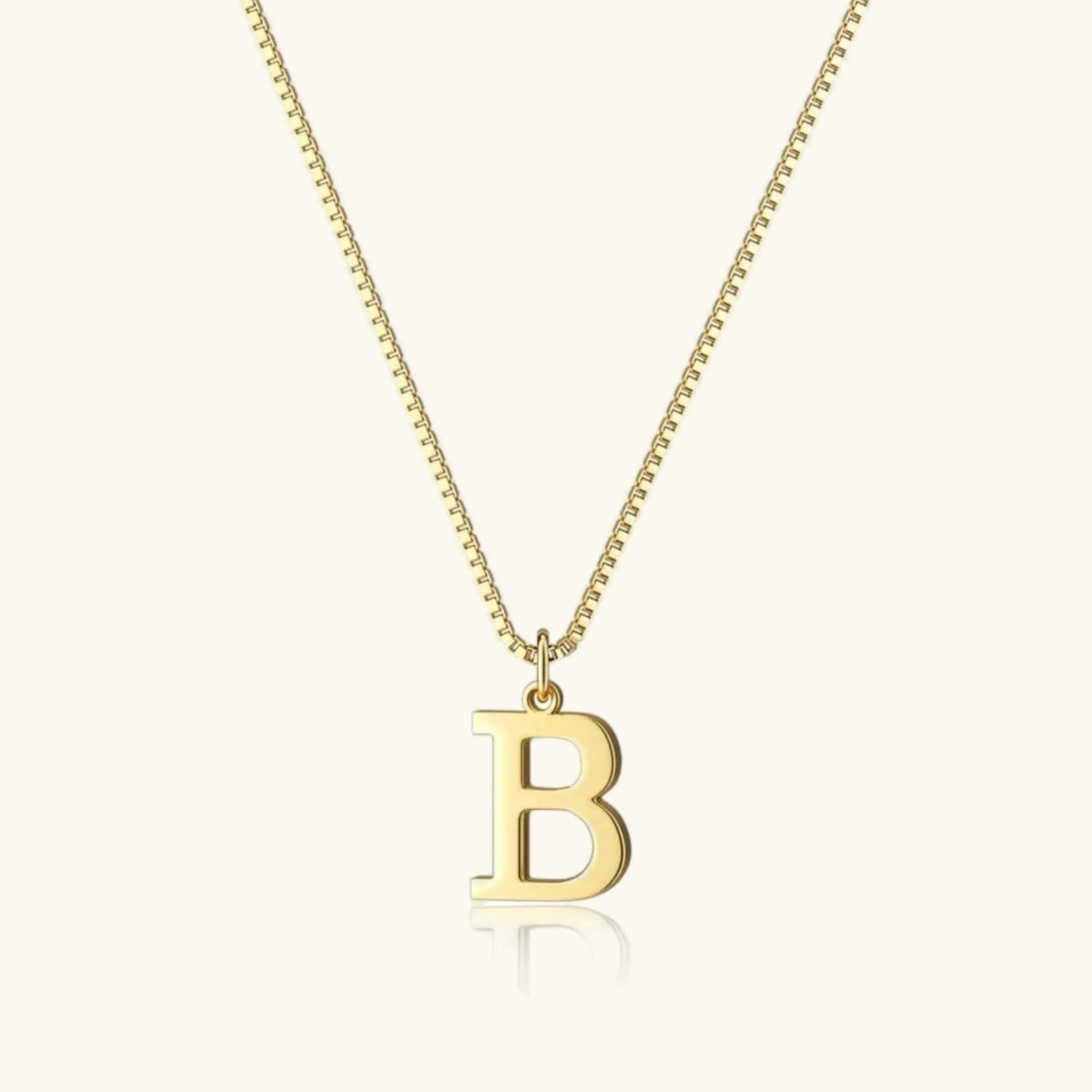 Dames Letterketting – Gold-Tone Initiaal Hanger