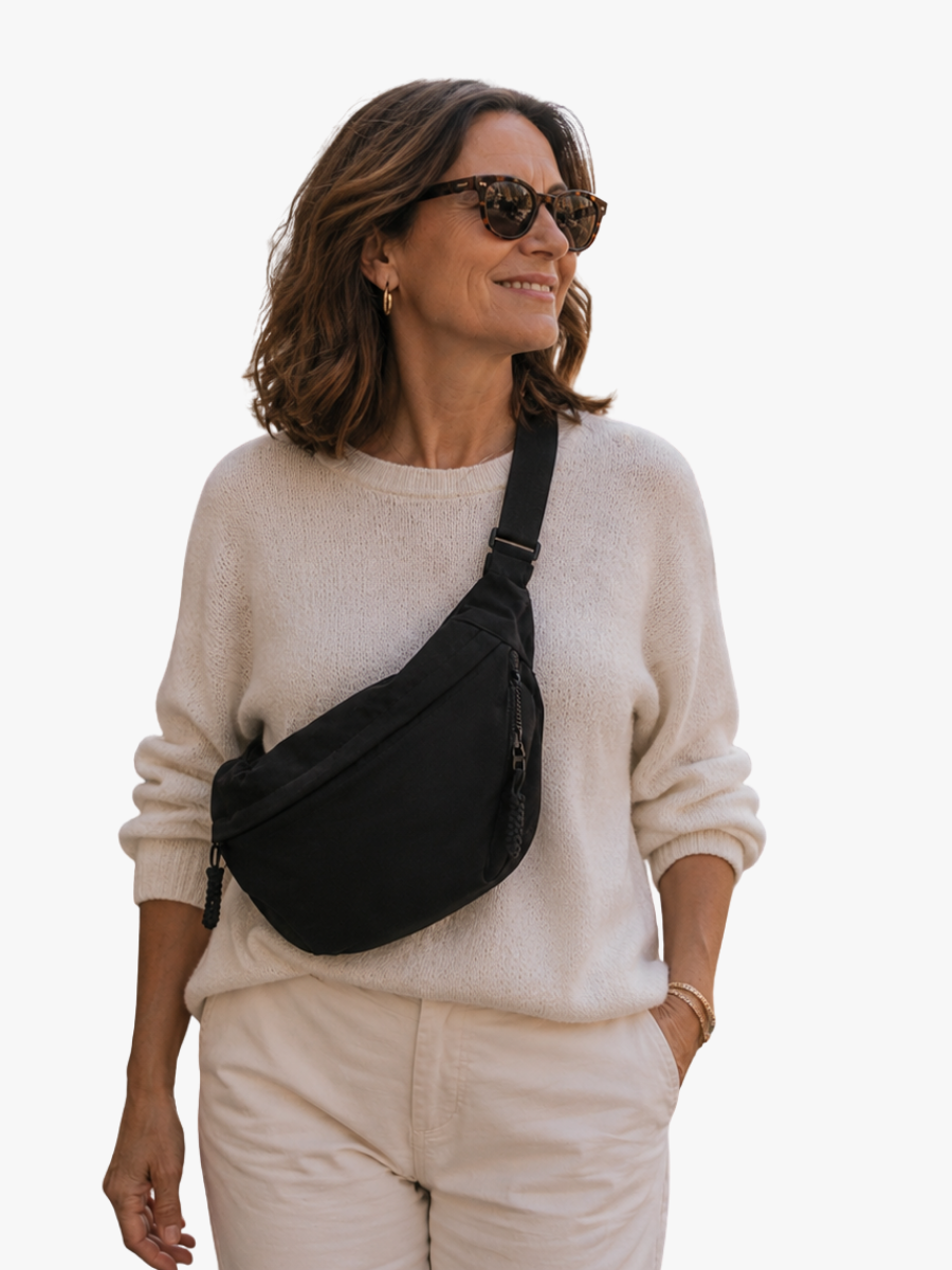Dames Schoudertas Nylon Crossbody met Ritsvakken