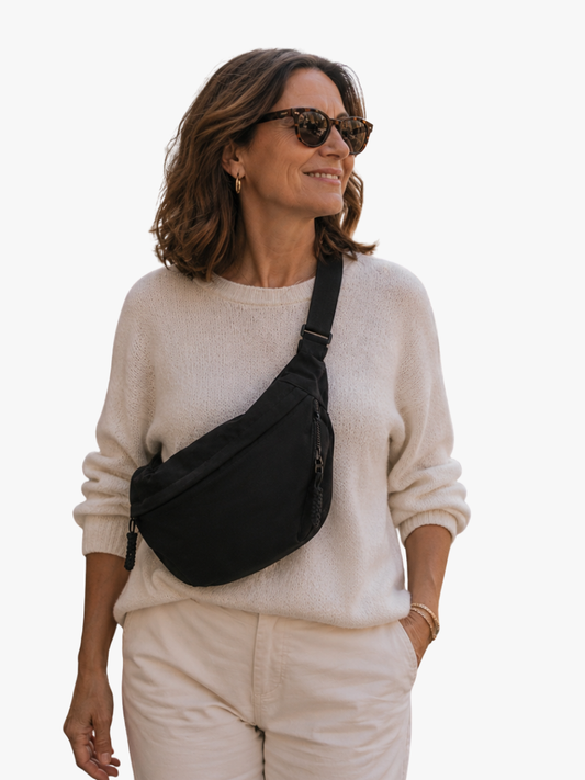 Dames Schoudertas Nylon Crossbody met Ritsvakken