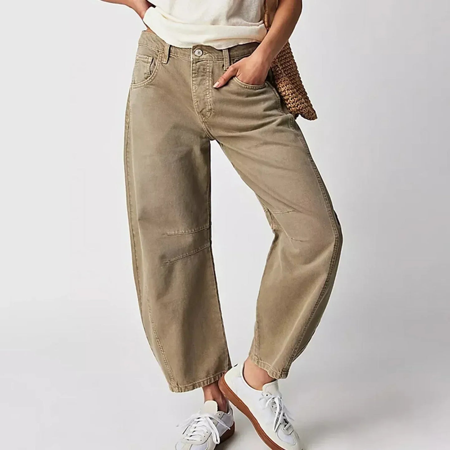 Dames High-Waisted Jeans – Relaxte Pasvorm voor Dagelijks Gebruik