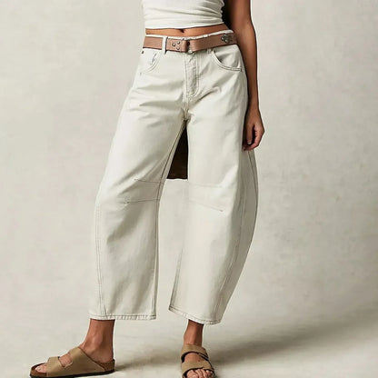 Dames High-Waisted Jeans – Relaxte Pasvorm voor Dagelijks Gebruik
