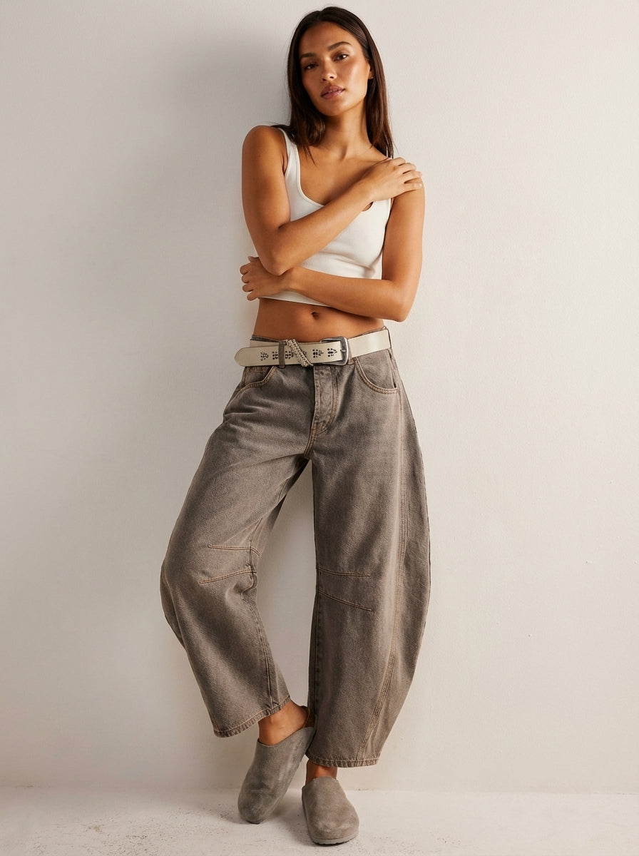Dames High-Waisted Jeans – Relaxte Pasvorm voor Dagelijks Gebruik