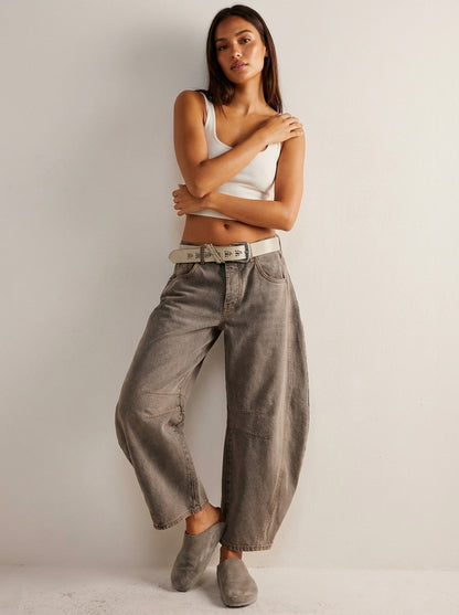 Dames High-Waisted Jeans – Relaxte Pasvorm voor Dagelijks Gebruik