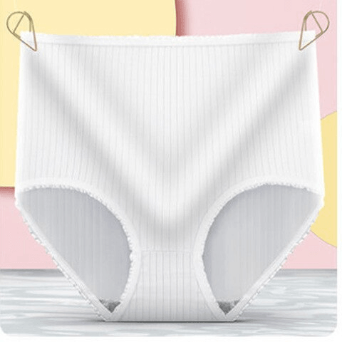 Lara - Licht Corrigerende High Waist Onderbroek in Geribde Stof voor Dames