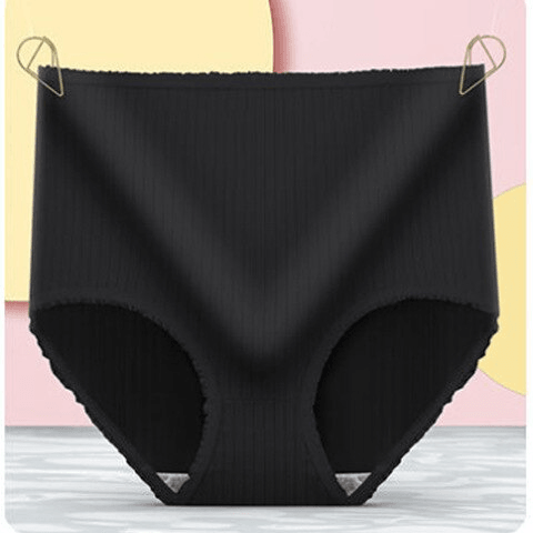 Lara - Licht Corrigerende High Waist Onderbroek in Geribde Stof voor Dames