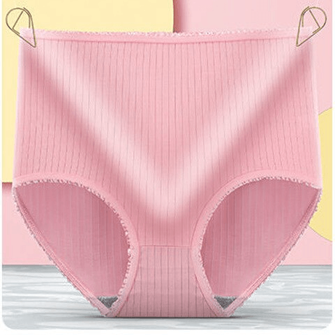 Lara - Licht Corrigerende High Waist Onderbroek in Geribde Stof voor Dames