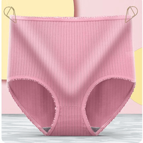 Lara - Licht Corrigerende High Waist Onderbroek in Geribde Stof voor Dames