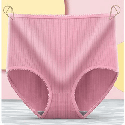 Lara - Licht Corrigerende High Waist Onderbroek in Geribde Stof voor Dames