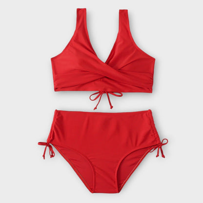 Dames High-Waisted Bikini – Tweedelig, Geschikt voor Zomer en Strandactiviteiten