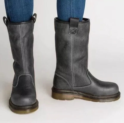 Heren Leren Boots – Gevoerd, Waterafstotend, Casual voor Herfst en Winter