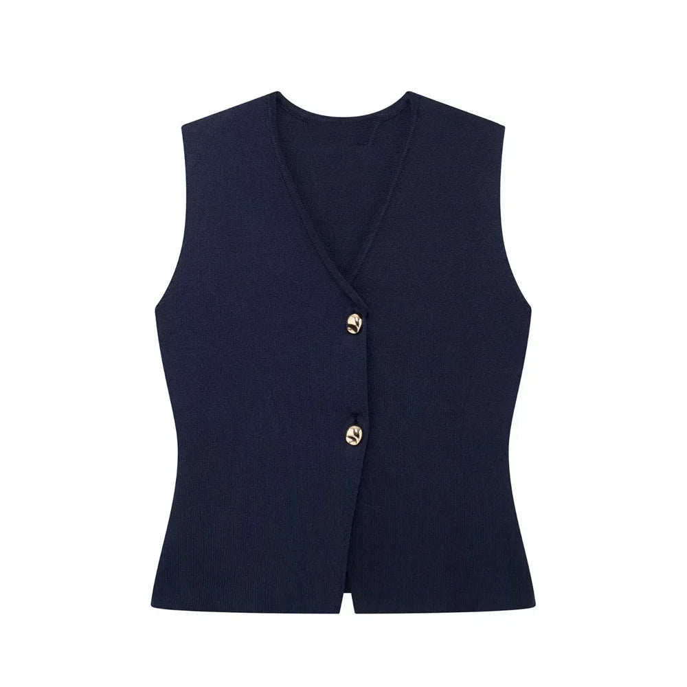 Lina - Mouwloze Gilet Top