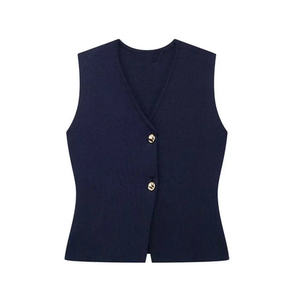 Lina - Mouwloze Gilet Top