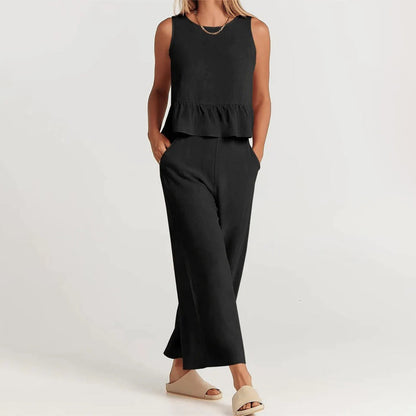 Giuliana - Tweedelig Set Met Mouwloos Topje Voor Zomer