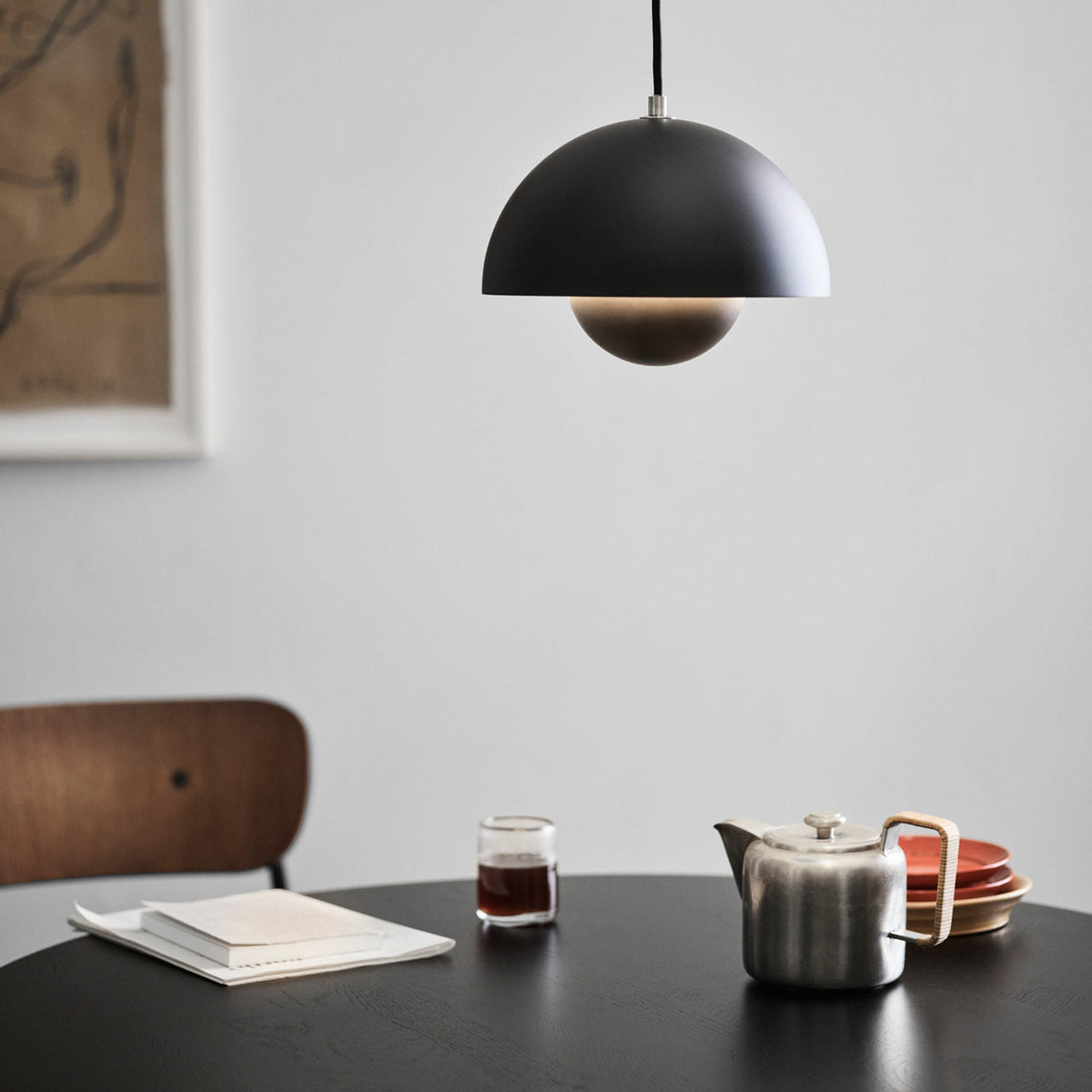 Plafondlamp Metaal met Verstelbaar Snoer en Warmwit Licht