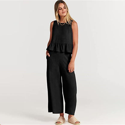 Giuliana - Tweedelig Set Met Mouwloos Topje Voor Zomer