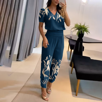 Celina - Stijlvolle Bedrukte Chique Jumpsuit | Trendy & Comfortabel