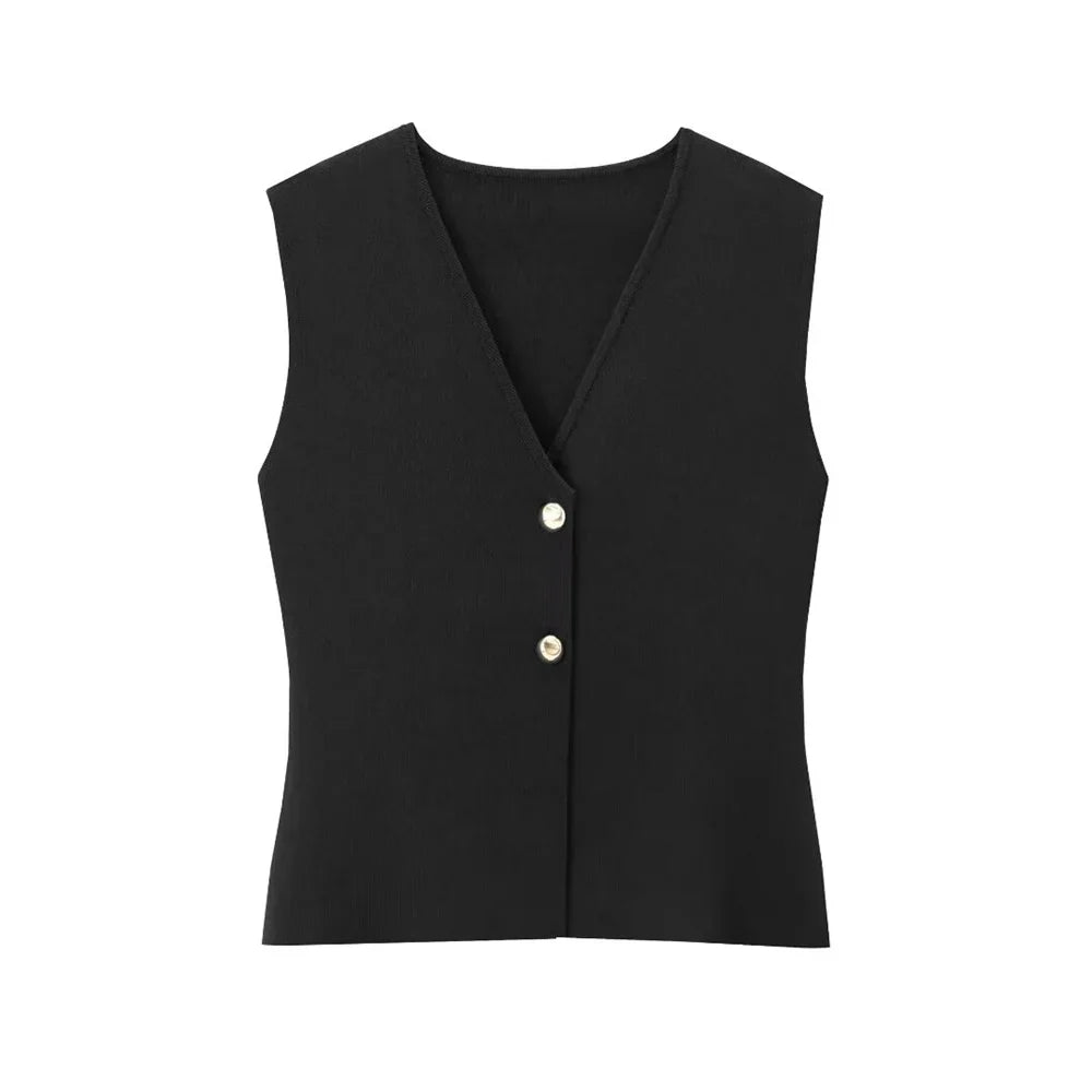 Lina - Mouwloze Gilet Top