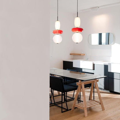 Hanglamp Glas Gekleurd - Modern Design met LED Verlichting