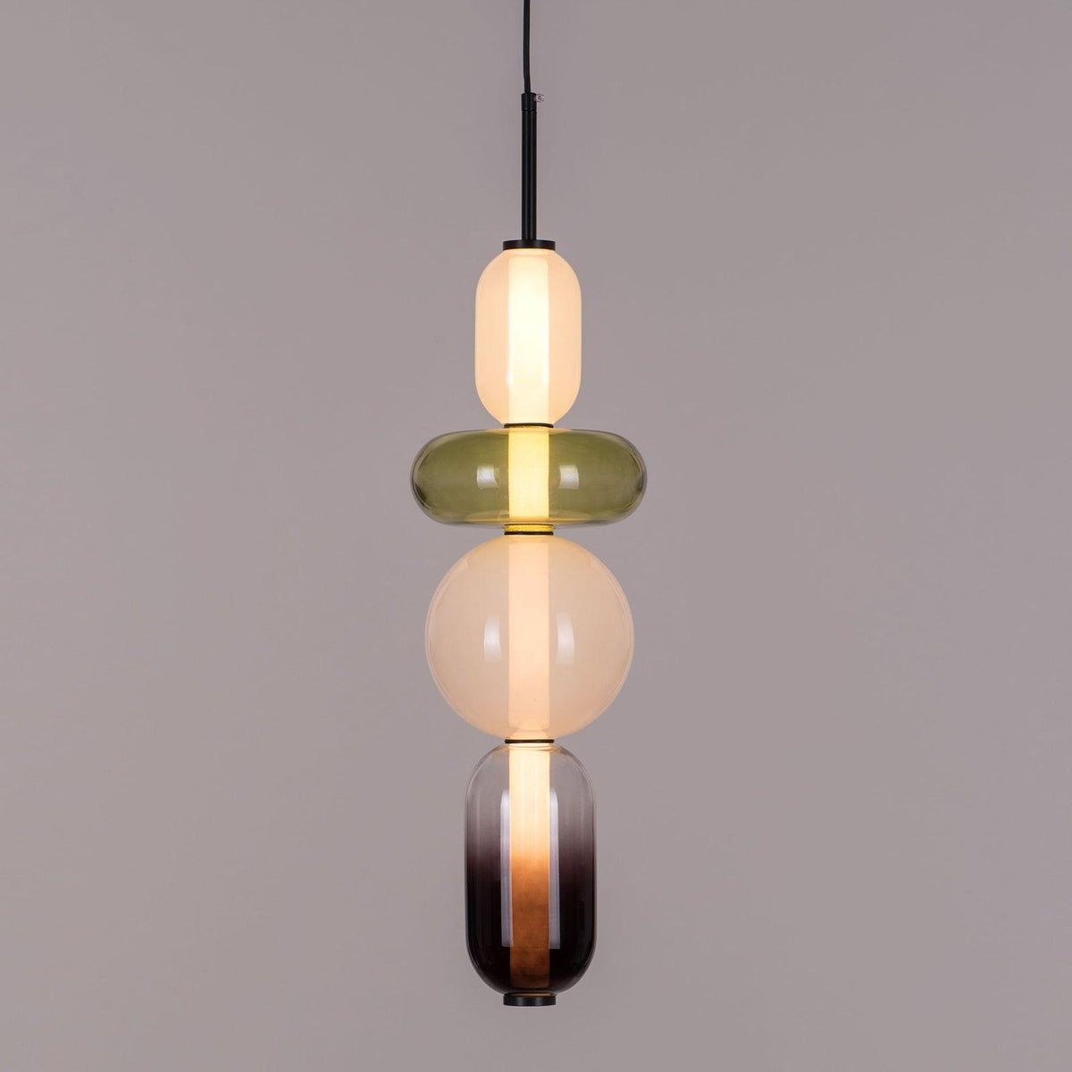 Hanglamp Glas Gekleurd - Modern Design met LED Verlichting