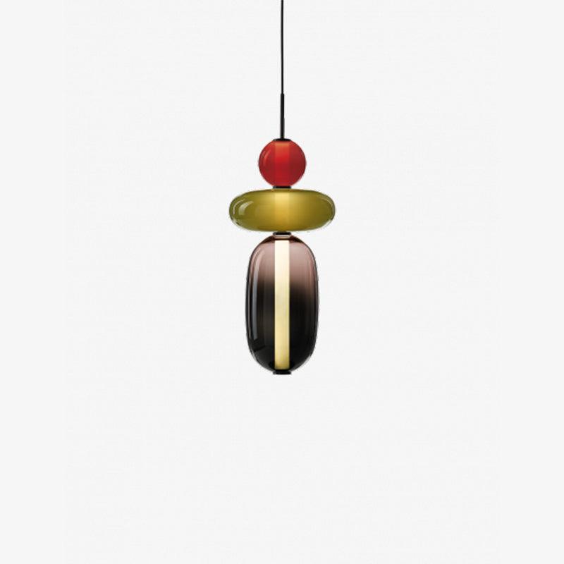 Hanglamp Glas Gekleurd - Modern Design met LED Verlichting
