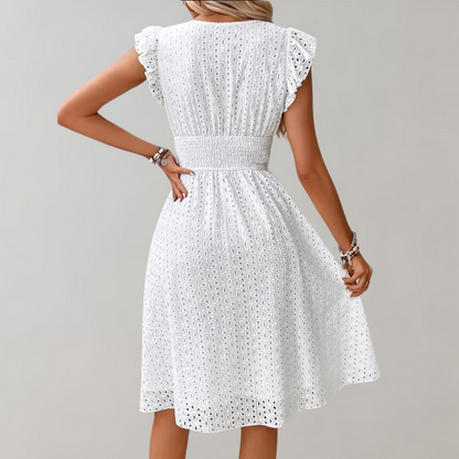 Sophie - Korte Witte Jurk Perfect voor de Zomer