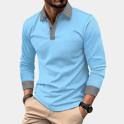 Clément - Polo à manches longues - Décontracté - Hommes-4