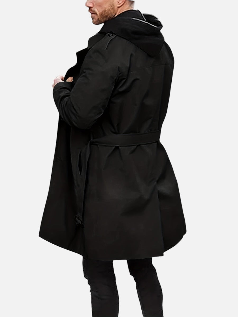 black-trench coat