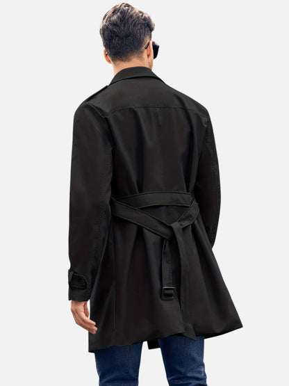 black-trench coat