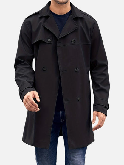 black-trench coat