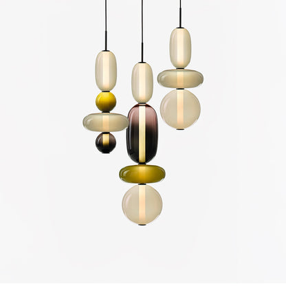 Hanglamp Glas Gekleurd - Modern Design met LED Verlichting