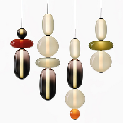 Hanglamp Glas Gekleurd - Modern Design met LED Verlichting