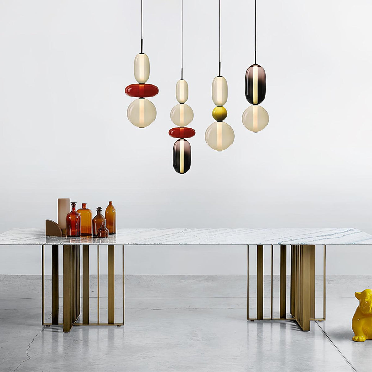 Hanglamp Glas Gekleurd - Modern Design met LED Verlichting