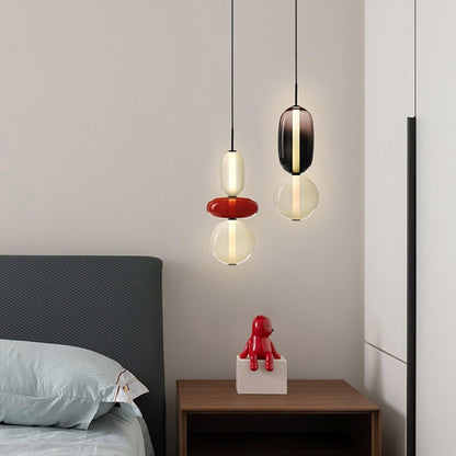 Hanglamp Glas Gekleurd - Modern Design met LED Verlichting