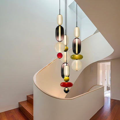 Hanglamp Glas Gekleurd - Modern Design met LED Verlichting