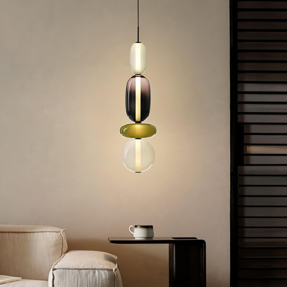 Hanglamp Glas Gekleurd - Modern Design met LED Verlichting