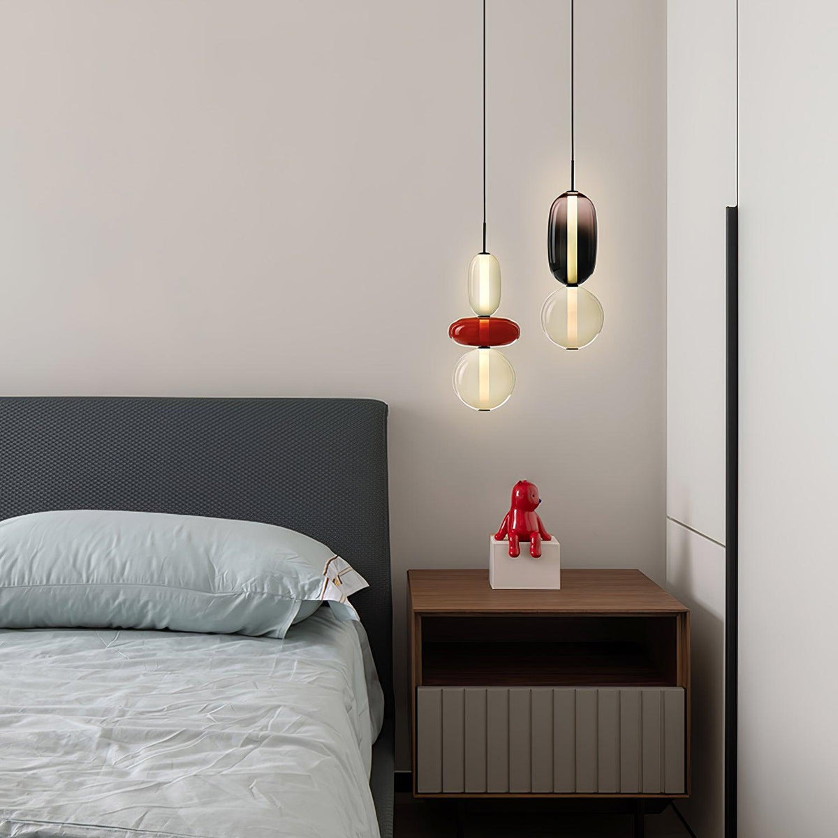 Hanglamp Glas Gekleurd - Modern Design met LED Verlichting