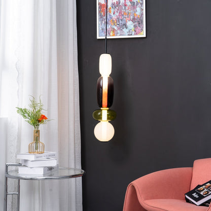 Hanglamp Glas Gekleurd - Modern Design met LED Verlichting