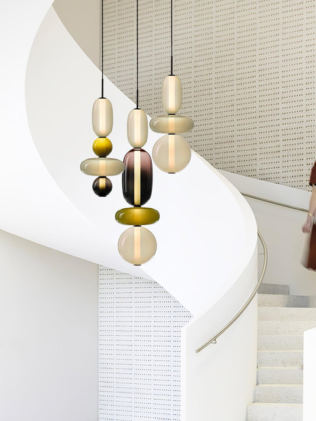 Hanglamp Glas Gekleurd - Modern Design met LED Verlichting