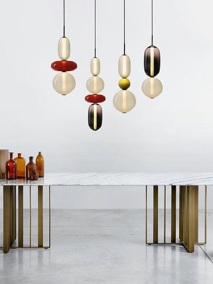 Hanglamp Glas Gekleurd - Modern Design met LED Verlichting