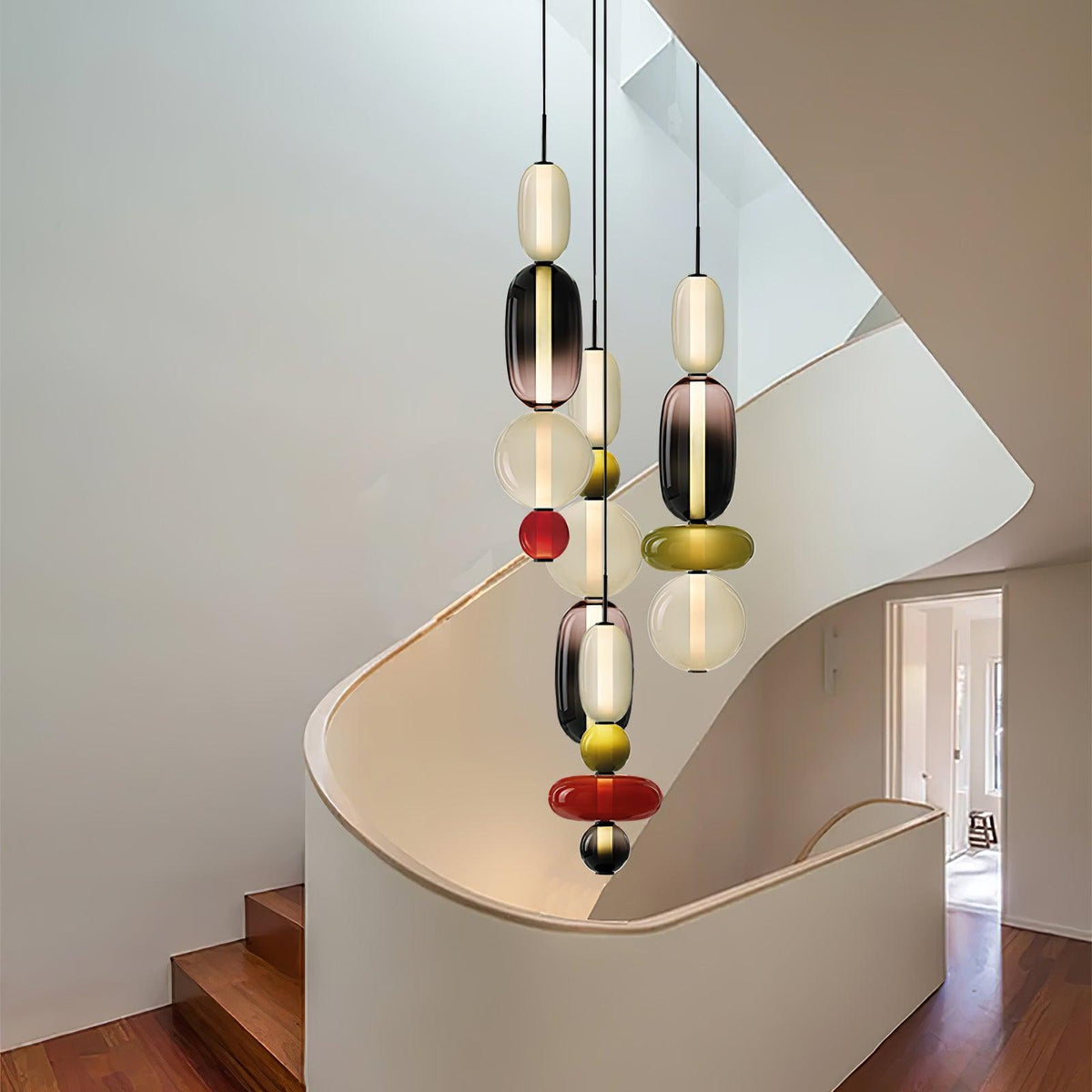 Hanglamp Glas Gekleurd - Modern Design met LED Verlichting
