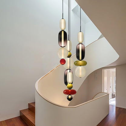 Hanglamp Glas Gekleurd - Modern Design met LED Verlichting