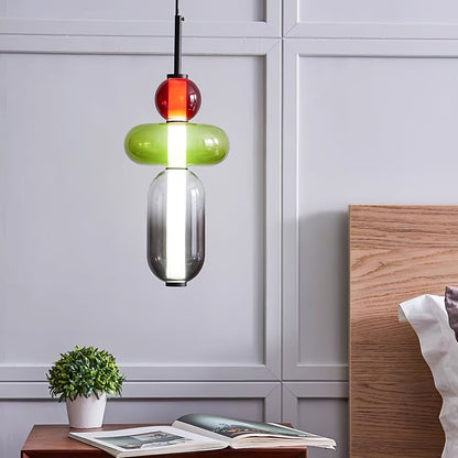 Hanglamp Glas Gekleurd - Modern Design met LED Verlichting