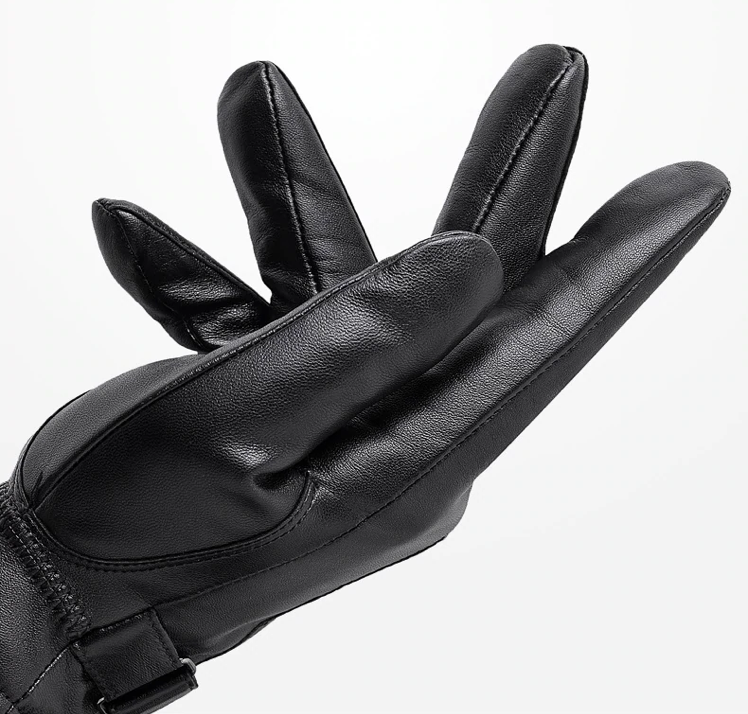 Heren Slim Fit Handschoenen – Geschikt voor Koud Weer, Met Rits Sluiting