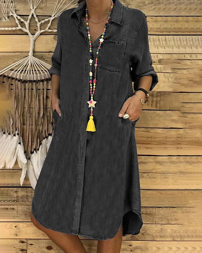 Naomi - Casual Denim Blousejurk