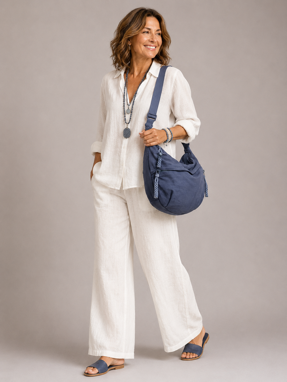 Dames Schoudertas Nylon Crossbody met Ritsvakken