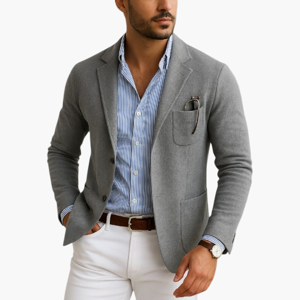 Heren Blazer Business Casual met Reverskraag
